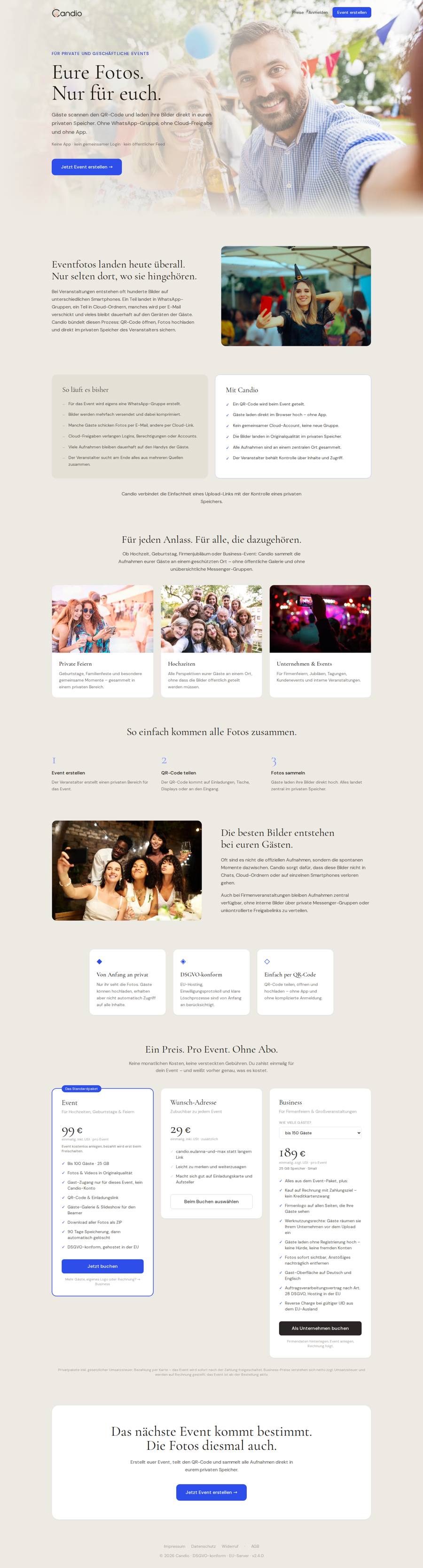 Candio Startseite